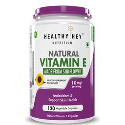 HealthyHey Nutrition Natural Vitamin E,  120 capsules -35