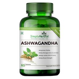 Simply Herbal Ashwagandha 1000mg,  60 capsules -64