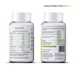 Health Veda Organics L Arginine 1000 mg,  60 capsules  image 4