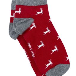 Mint & Oak Men Red & Grey Patterned Socks-25