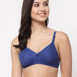 College Girl Blue Bra Heavily Padded-image-24