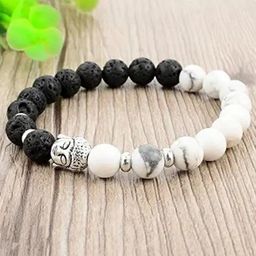 MEENAZ Men Silver-Plated Stainless Steel Beaded Bracelet-image-65