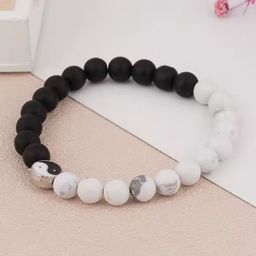 MEENAZ Unisex Silver-Plated Wraparound Bracelet-image-57