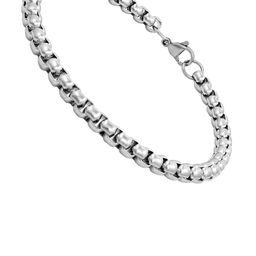 NAKABH Men Silver Plated Stainless Steel Box Chain Bracelet-picture-45
