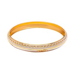 bodha Men Gold-Toned & Silver-Toned Brass Gold-Plated Kada Bracelet-image-32