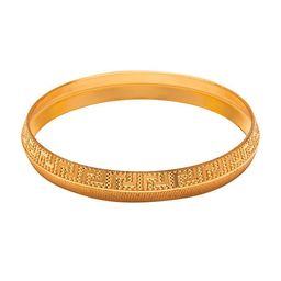 bodha Men Gold-Toned Brass Gold-Plated Kada Bracelet-image-10