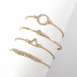 Jewels Galaxy Women 4 Gold-Plated Wraparound Bracelet-image-46