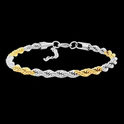 NAKABH Men Gold-Toned Handcrafted Gold-Plated Link Bracelet-40