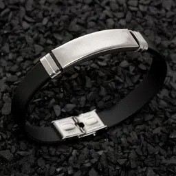 Fashion Frill Men Leather Silver-Plated Wraparound Bracelet-image-83