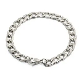 MEENAZ Men Silver-Plated Stainless Steel Link Bracelet-image-20