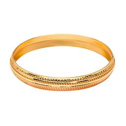 bodha Men Gold-Toned Brass Gold-Plated Kada Bracelet-image-68