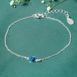 Accessorize Marbled Stone Studded Anklet-10