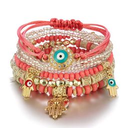 Fashion Frill Set Of 6 Gold-Plated Multistrand Bracelet-30
