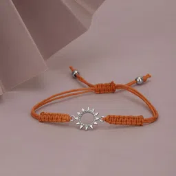 Carlton London Women Rhodium-Plated Adjustable Charm Bracelet-image-60