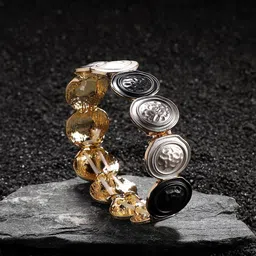 SOHI Gold-Plated Kada Bracelet-77