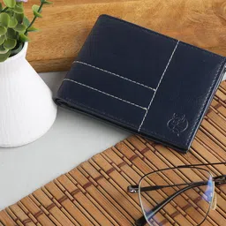 ZEVORA Men Leather Two Fold Wallet-13