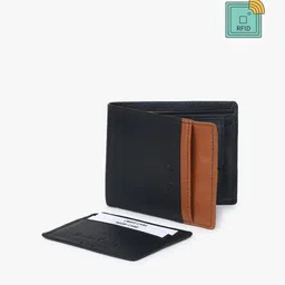 Dezire Crafts Men Black Bi-Fold Leather Two Fold Wallet-image-36