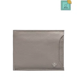 Eske Men Grey Leather Two Fold Wallet-image-82