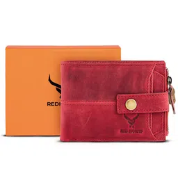 REDHORNS Men RFID Leather Two Fold Wallet-37