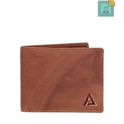 AVOLT Men Tan Leather Two Fold Wallet-image-22