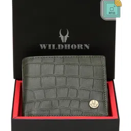 WildHorn Men Textured Leather Two Fold Wallet-49
