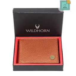 WildHorn Men Textured Leather Two Fold Wallet-14