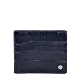 Eske Men Blue Textured Leather Two Fold Wallet-image-80