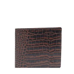 Kara Men Brown Textured Leather Two Fold Wallet-picture-3