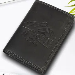 Sassora Men Printed Embellished Leather Two Fold Wallet-55