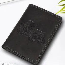 Sassora Men Printed Embellished Leather Two Fold Wallet-image-30