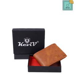 Keviv Men Tan Leather Two Fold Wallet-image-89