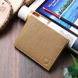 SAMTROH Men Beige Textured PU Two Fold Wallet-17