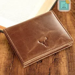 NAPA HIDE Men Tan Brown Leather Textured Two Fold Wallet-12