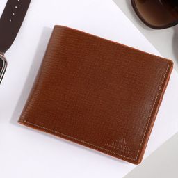 Alvaro Castagnino Men Tan Leather Two Fold Wallet-image-61