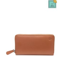 AQUATAN Women Leather RFID Protected Zip Around Wallet-40