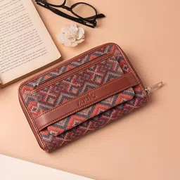 ZOUK Women Ethnic Motifs Printed Zip Around Wallet image 1