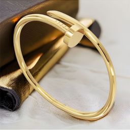 MYKI Unisex Nail Design Gold-Plated Cuff Bracelet-25