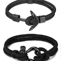 Yellow Chimes Men Set of  2 Wraparound Bracelet-image-26