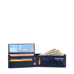 Walrus Textured Leather Two Fold Wallet With SIM Card Holder image 3