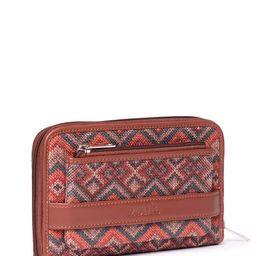 ZOUK Women Ethnic Motifs Printed Zip Around Wallet image 3