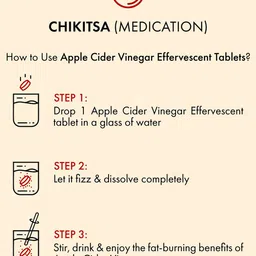 DR. VAIDYA'S Set Of 2 Apple Cider Vinegar Effervescent Tablets -15 Tablets Each image 4