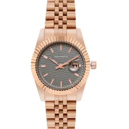 French Connection Women Stainless Steel Bracelet Style Straps Analogue Watch FCS09RGM-61