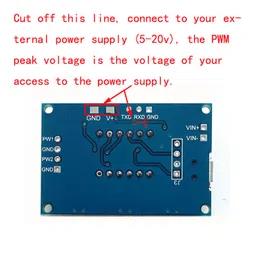 2 Channel PWM Pulse Frequency Adjustable Duty Cycle Square Wave Rectangular Wave Signal Generator Module image 5