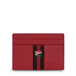 DUCATI CORSE Men Colourblocked Leather Card Holder-picture-28
