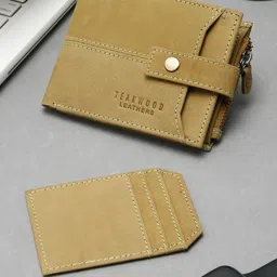 Teakwood Leathers Men Leather RFID Two Fold Wallet-image-24