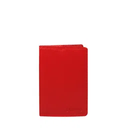 CALFNERO Unisex Red Leather Passport Holder-image-18