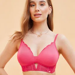 Enamor Full Coverage Non-Wired Lightly Padded Bralette Bra With Anti Microbial-picture-19