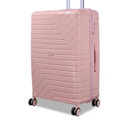 ROMEING Tuscany Pink Textured Hard Large Polypropylene Trolley Bag-image-22