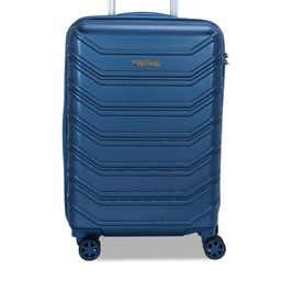 ROMEING Monopoli Navy Blue Textured Hard-Sided Polycarbonate Cabin Trolley Suitcase-image-47