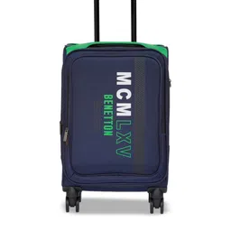 United Colors of Benetton Printed Soft-Sided Check-In Trolley Bag-17